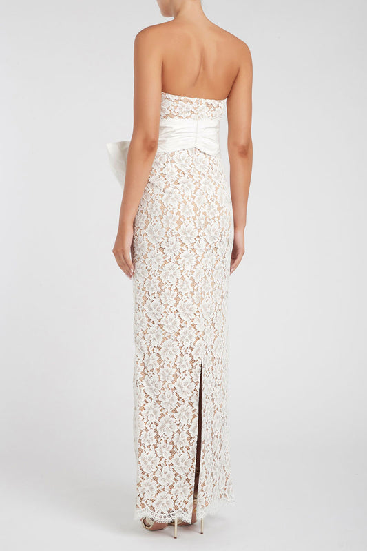 Floria Strapless Lace Gown