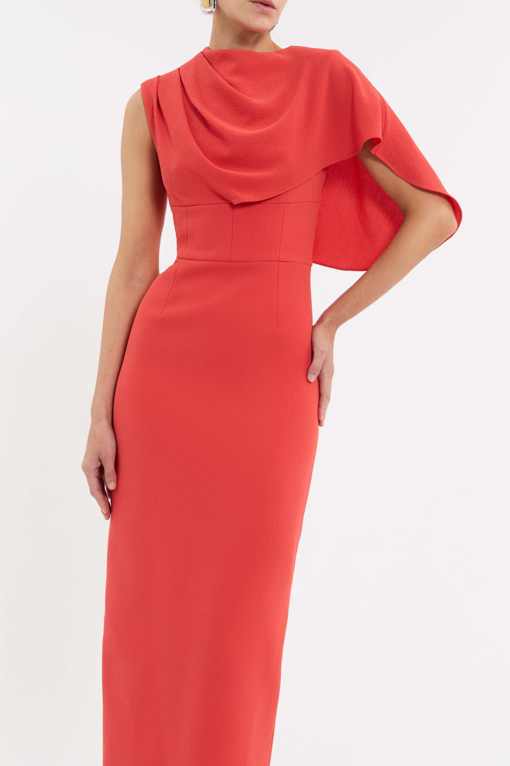 Prominence frag cape dress