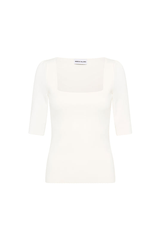 Gaia Knit Top Ivory
