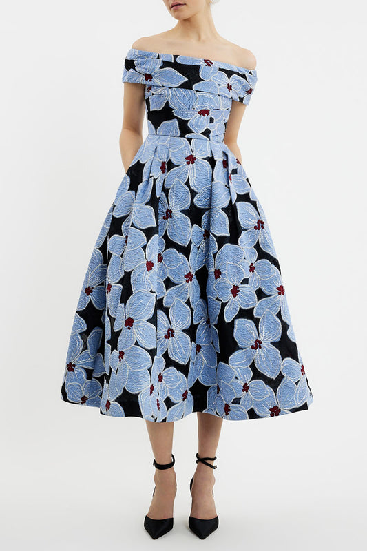 Georgina Off Shoulder Midi Dress