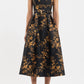 Gilded Floral Midi Dress
