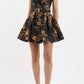 Gilded Floral Mini Dress