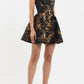 Gilded Floral Mini Dress