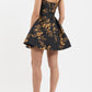 Gilded Floral Mini Dress