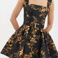Gilded Floral Mini Dress