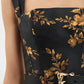 Gilded Floral Mini Dress