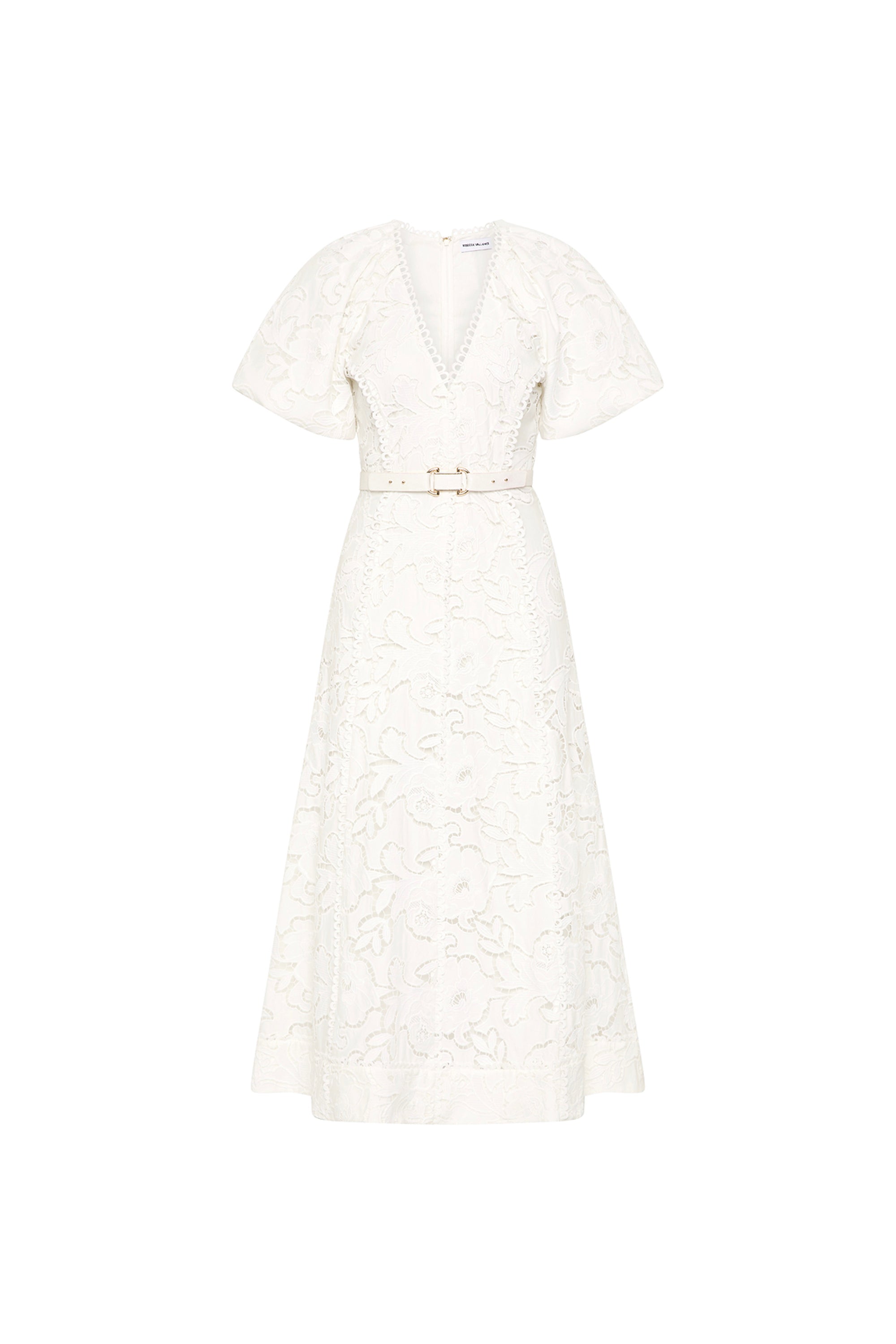 Ginger Puff Sleeve Midi Dress – Rebecca Vallance