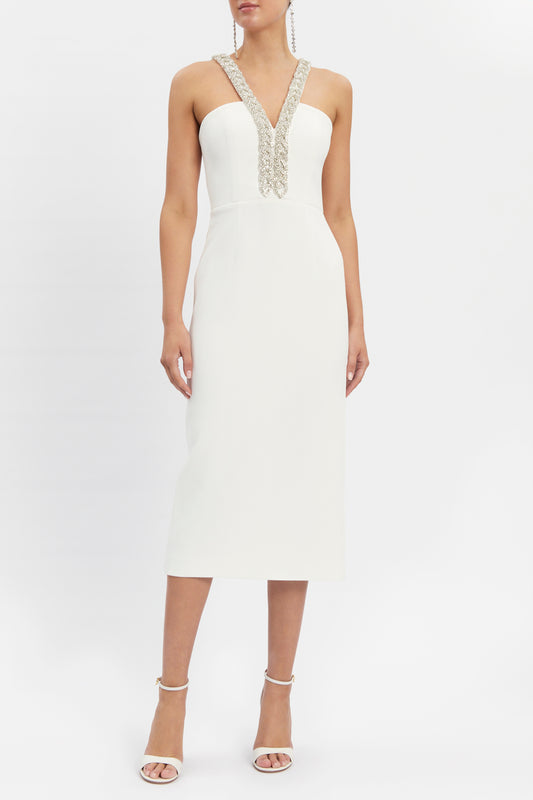 Grace Midi Dress Ivory