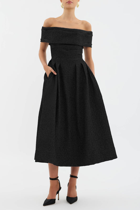 Helene Off Shoulder Midi Dress