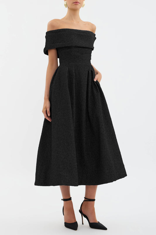 Helene Off Shoulder Midi Dress