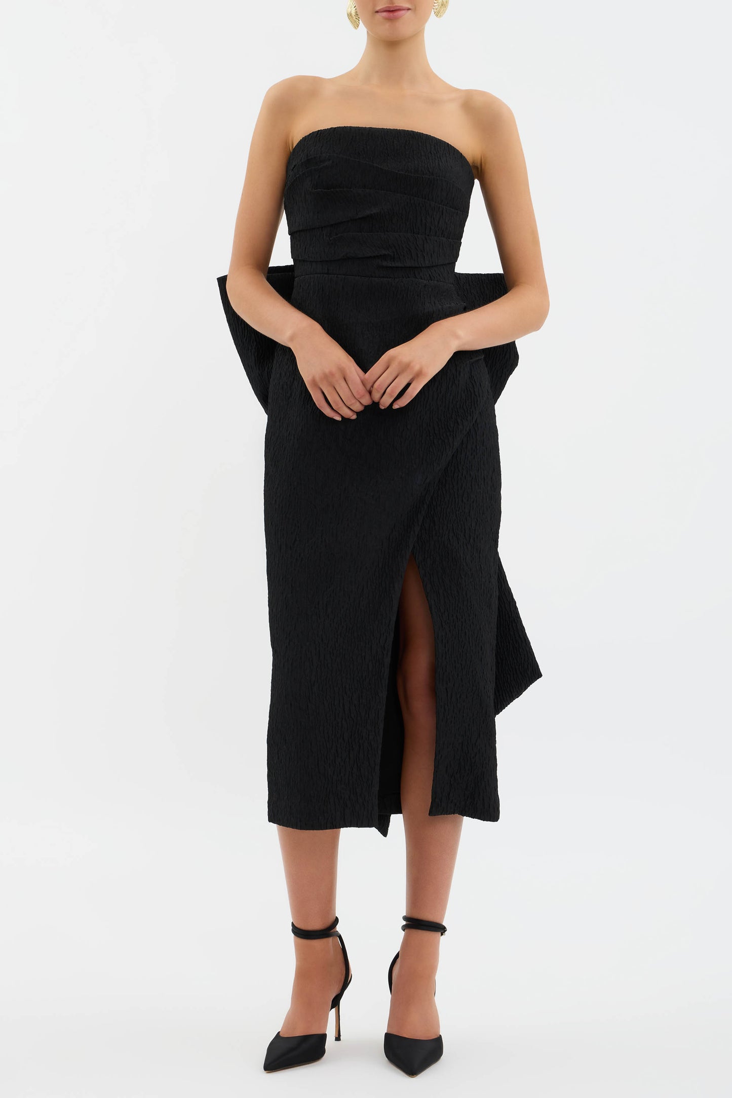 Helene Bow Midi Dress