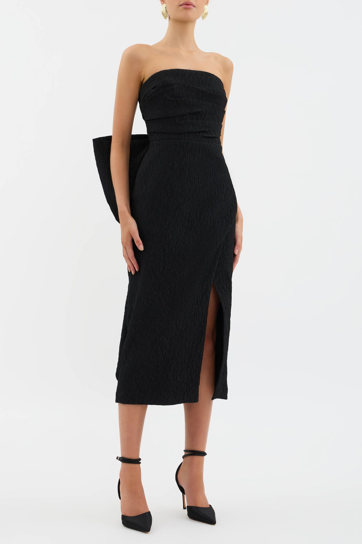 Helene Bow Midi Dress