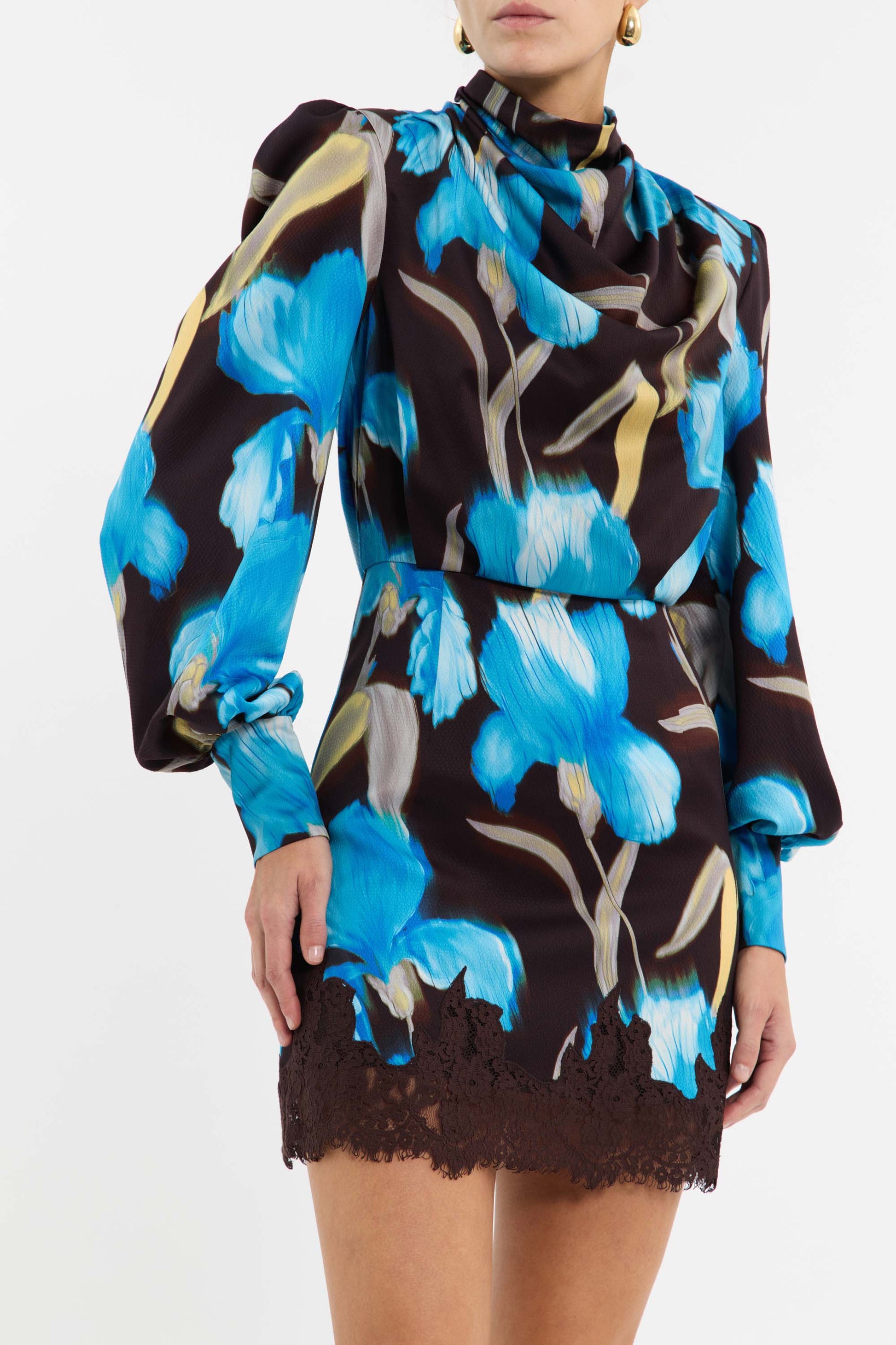 ingrid mini dress Bardot Ingrid Flower Black Mini Dress by Bardot