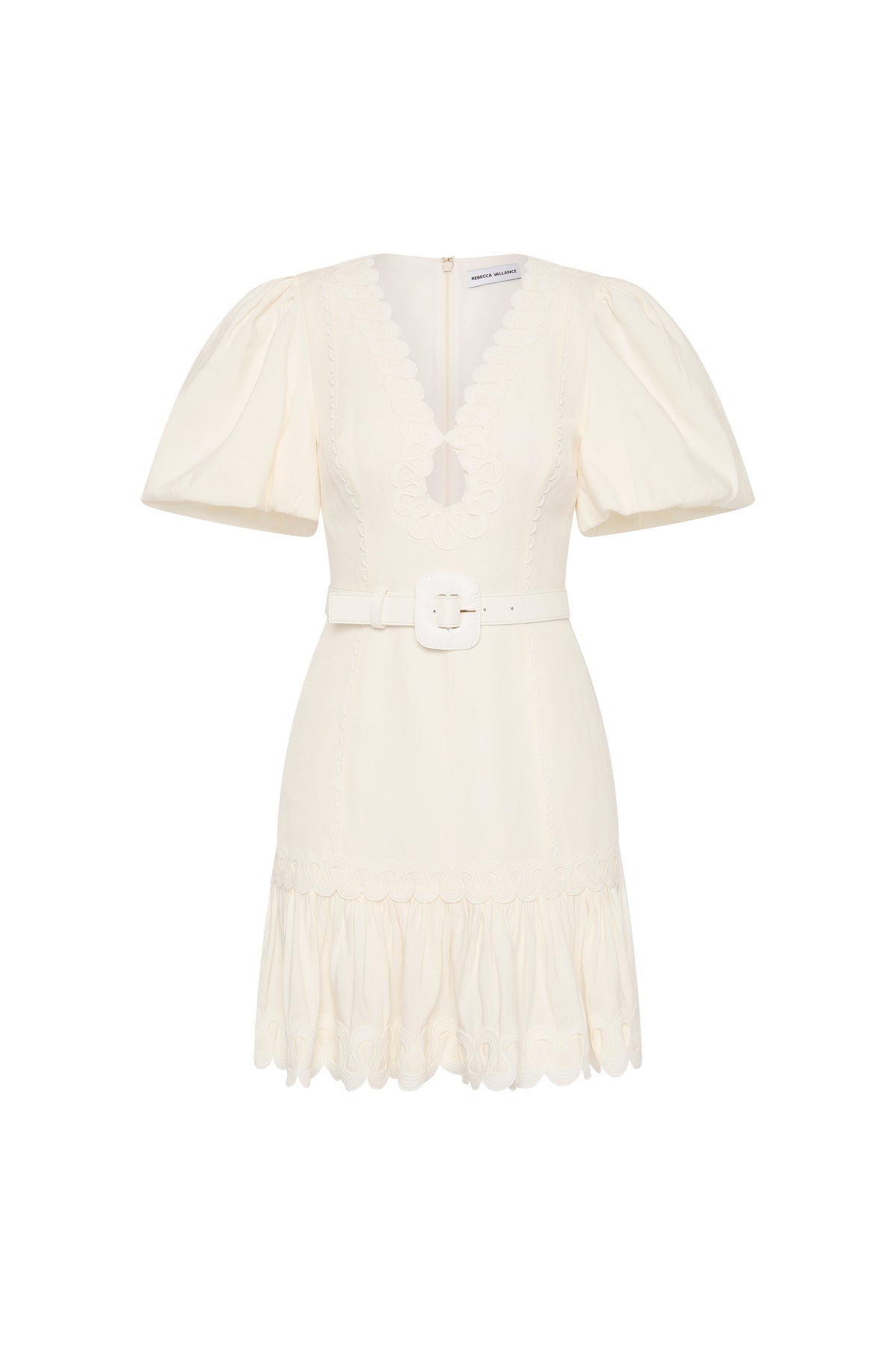 Kahlia Mini Dress Ivory Size 14