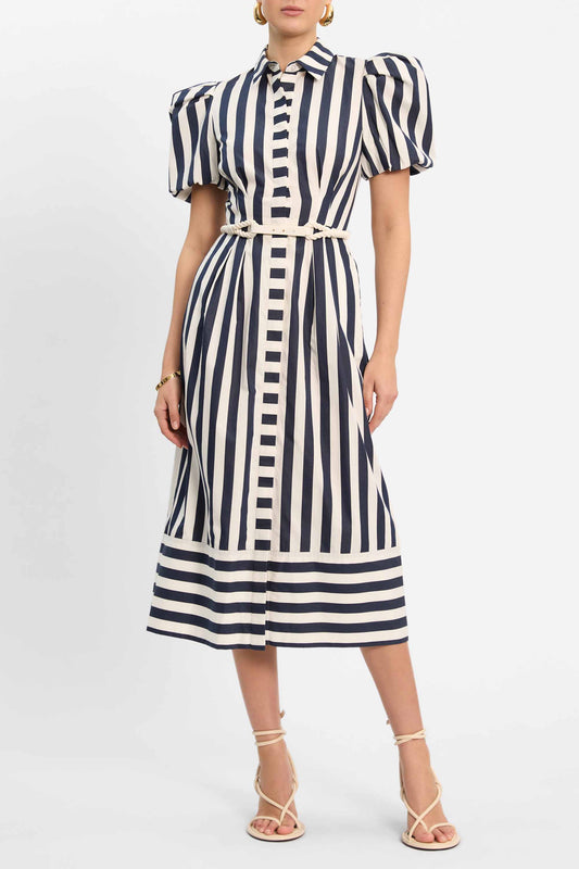 Katerina Puff Sleeve Midi Dress