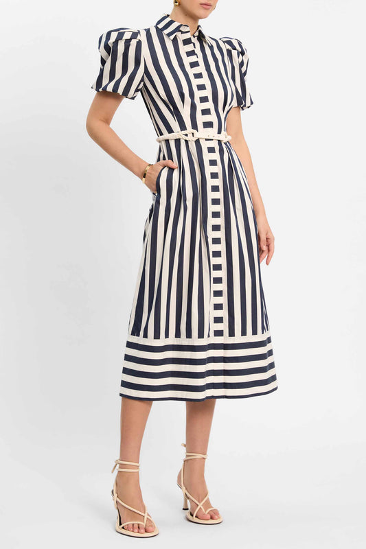 Katerina Puff Sleeve Midi Dress