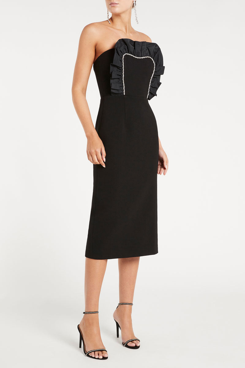 Katie Strapless Midi Dress
