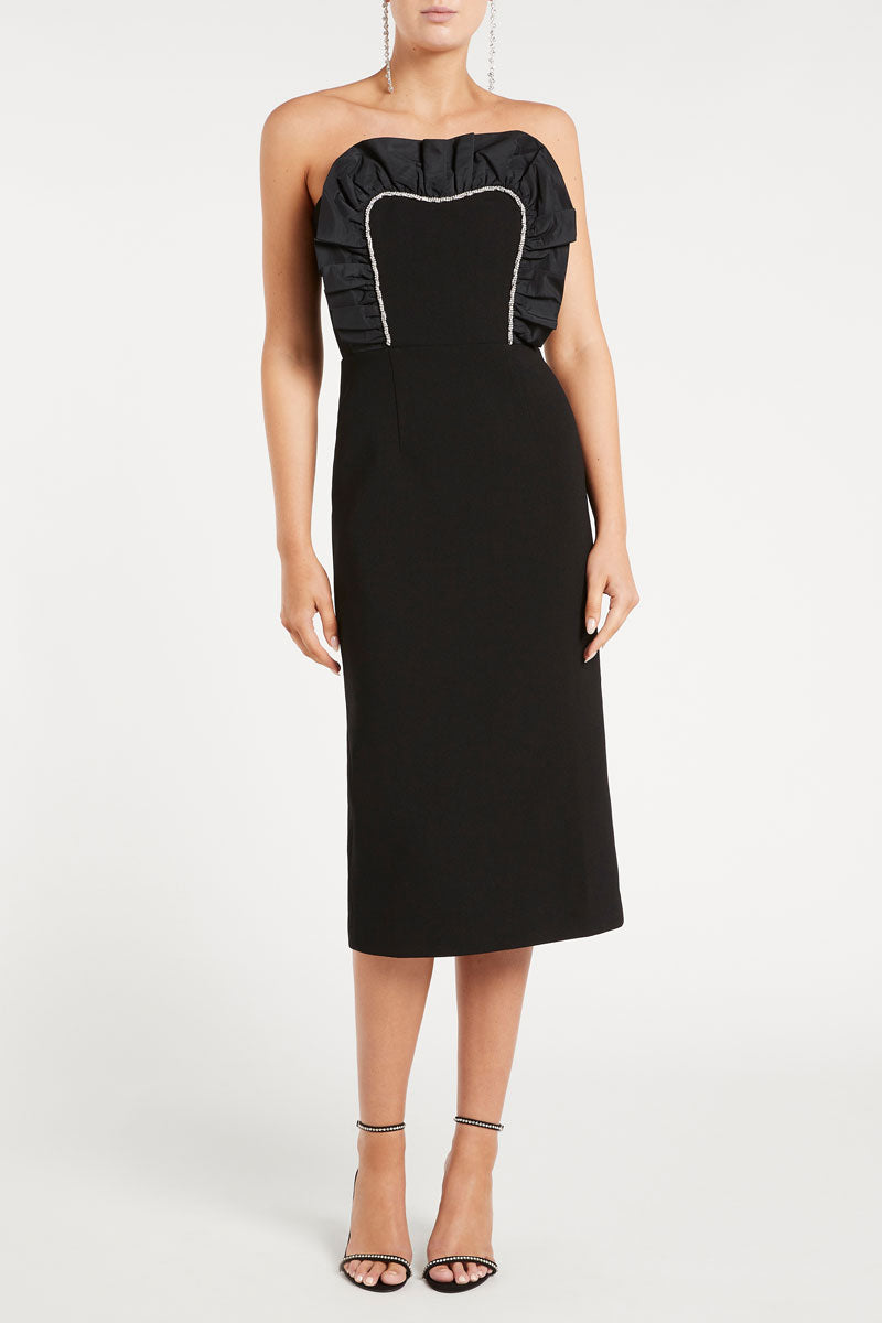 Katie Strapless Midi Dress