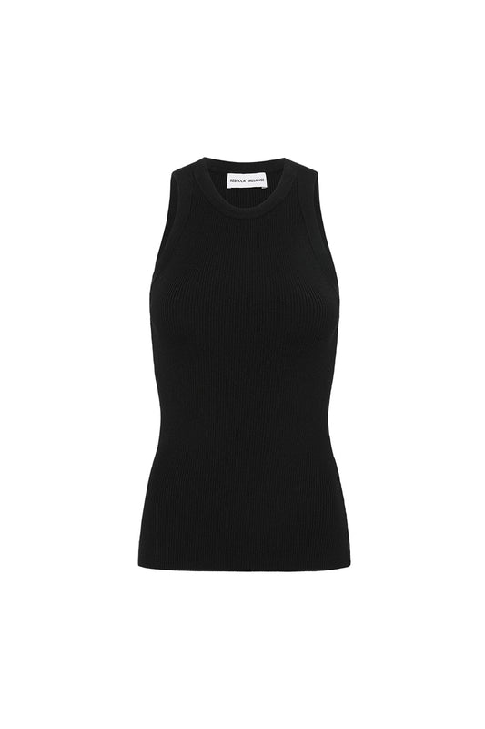 Keely Knit Tank Black