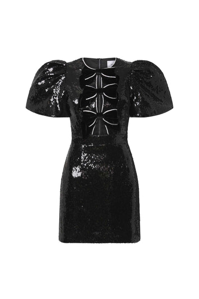rebecca vallance yvonne bow mini dress Lena Bow Mini Dress – Rebecca Vallance