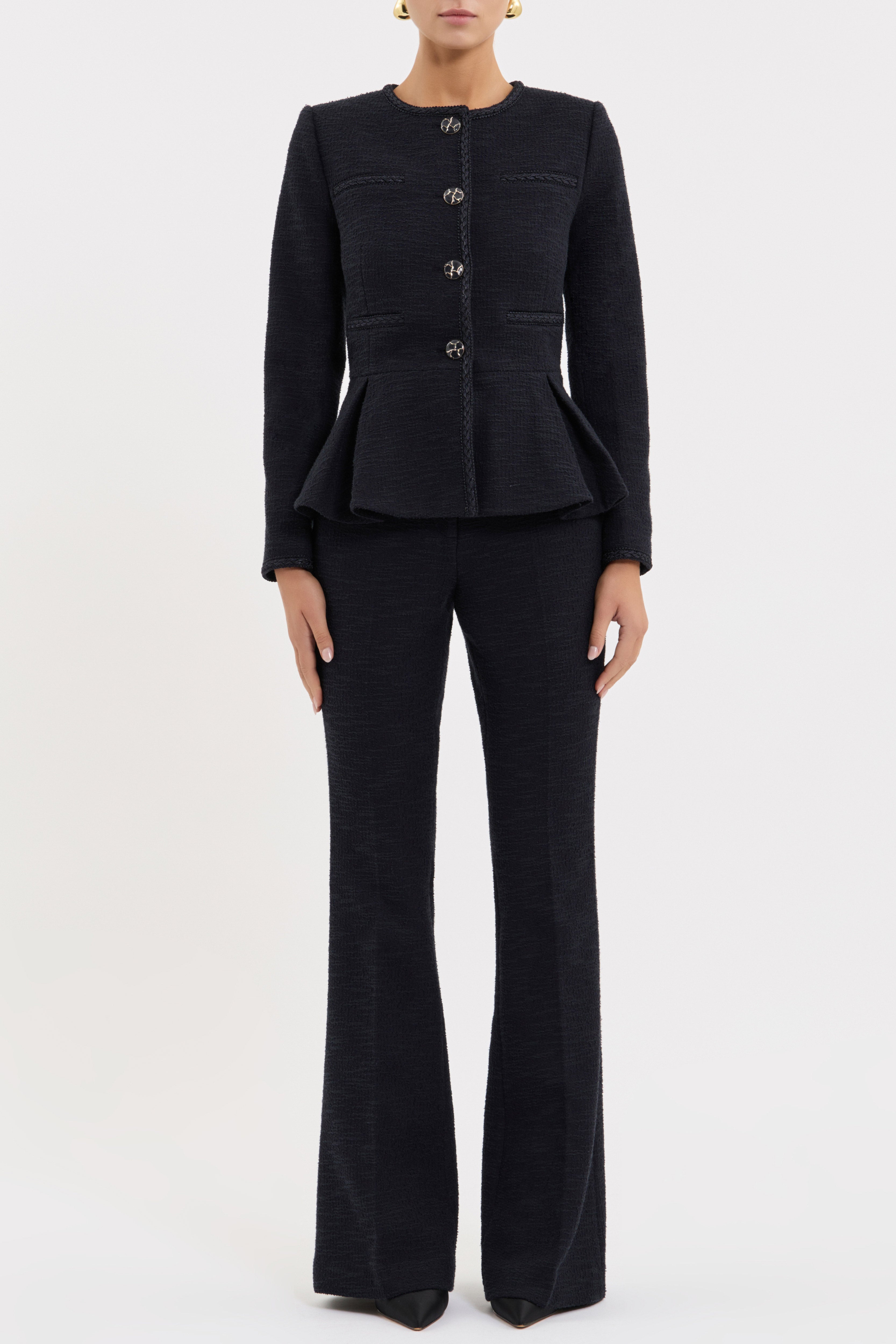London Peplum Jacket – Rebecca Vallance