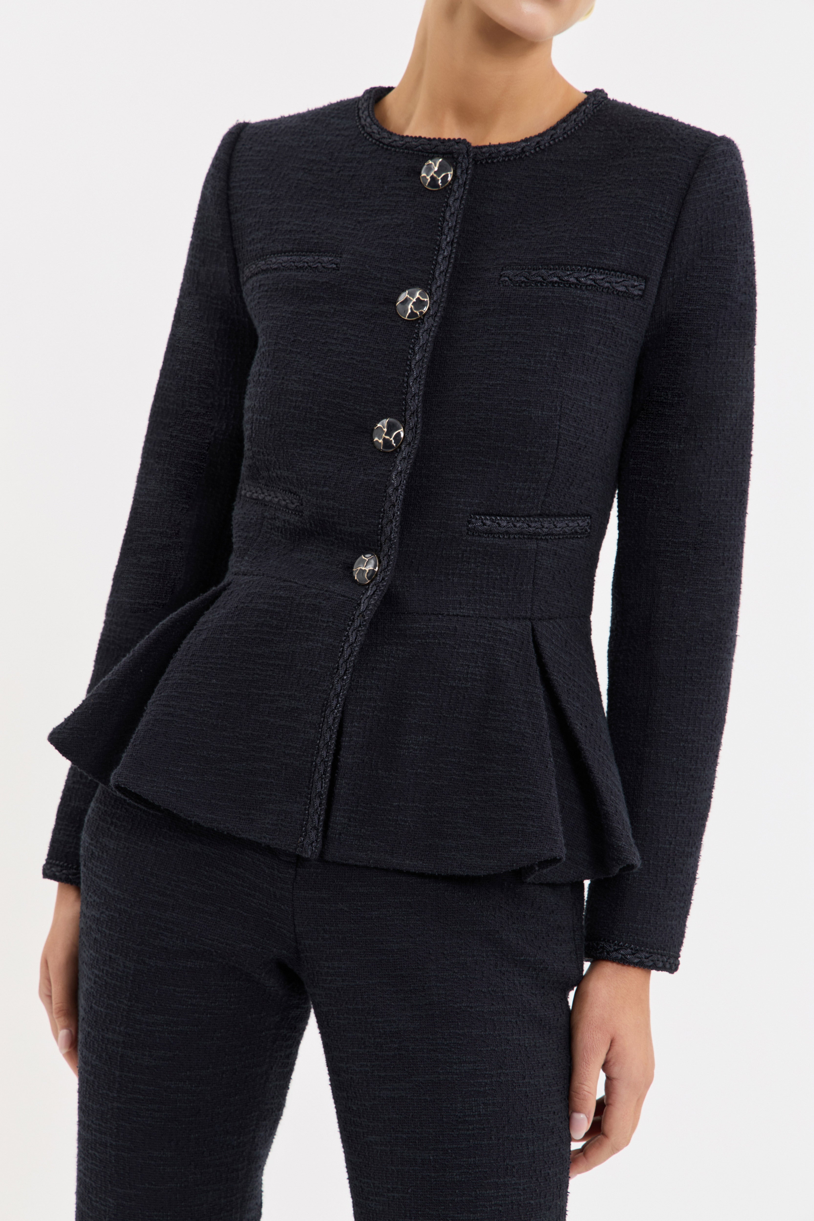 London Peplum Jacket – Rebecca Vallance