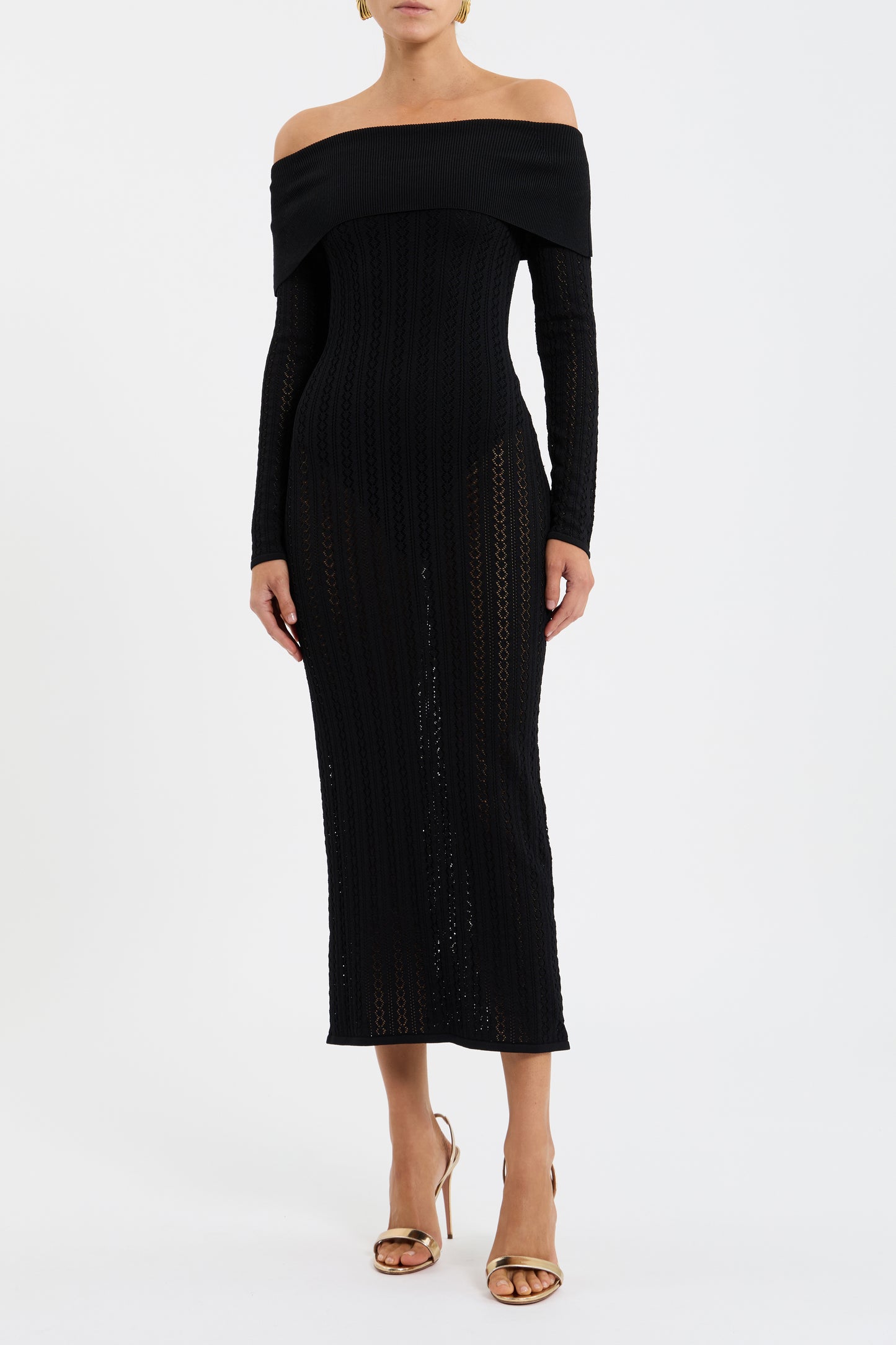 Lorelei Off The Shoulder Midi Dress Rebecca Vallance Lorelei Off The Shoulder Midi Dress Rebecca Vallance