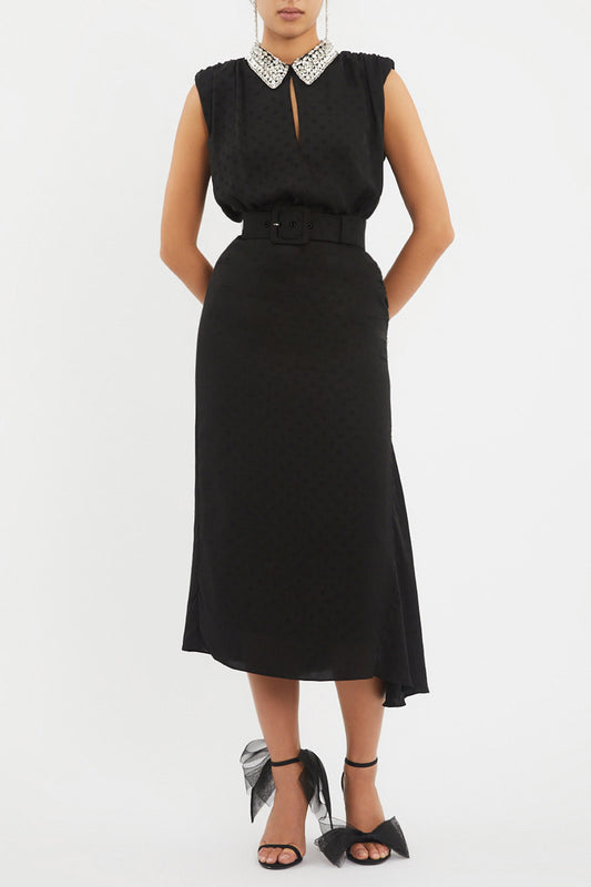 Lorraine Collar Midi Dress