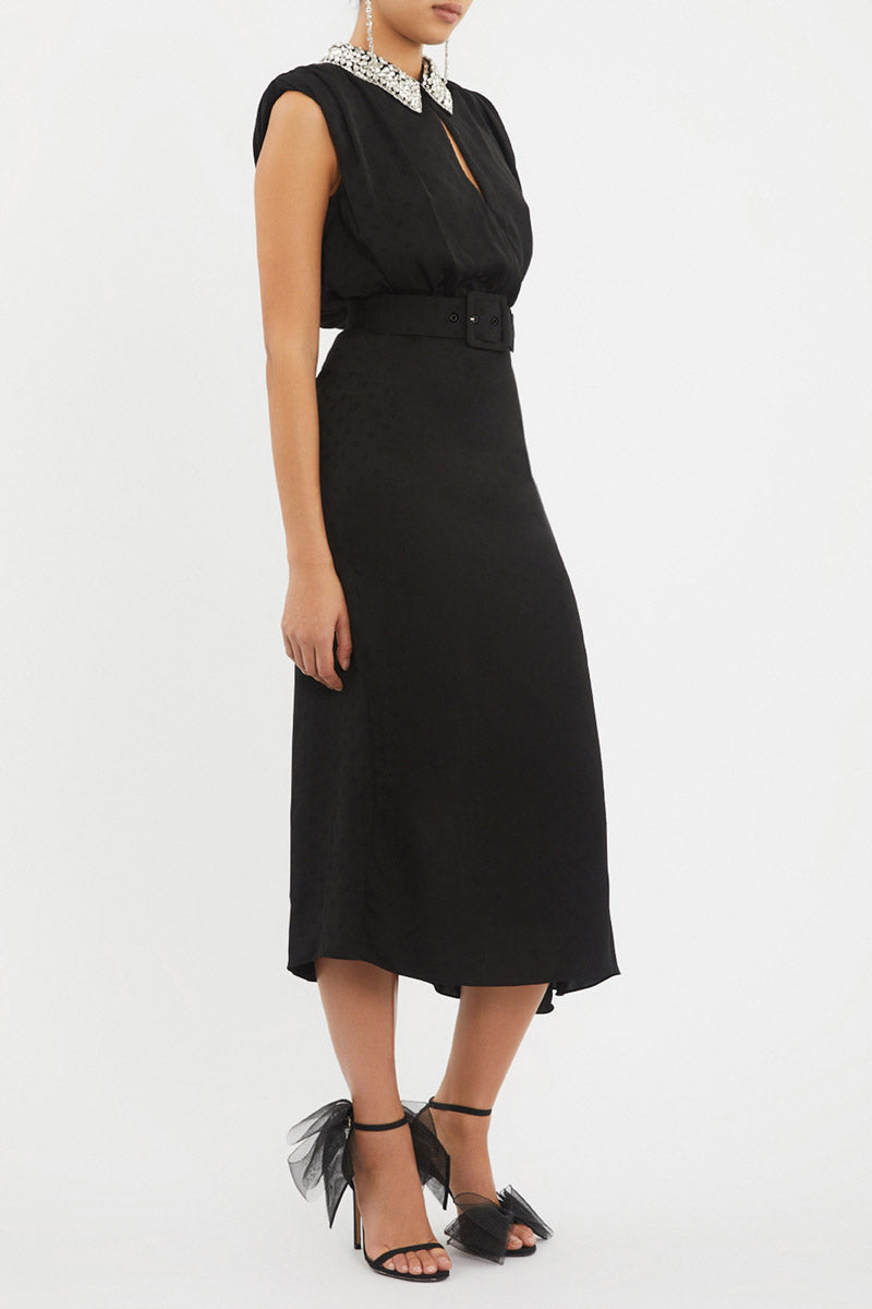 Lorraine Collar Midi Dress