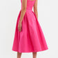 Lyla Midi Dress Hot Pink