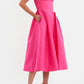 Lyla Midi Dress Hot Pink