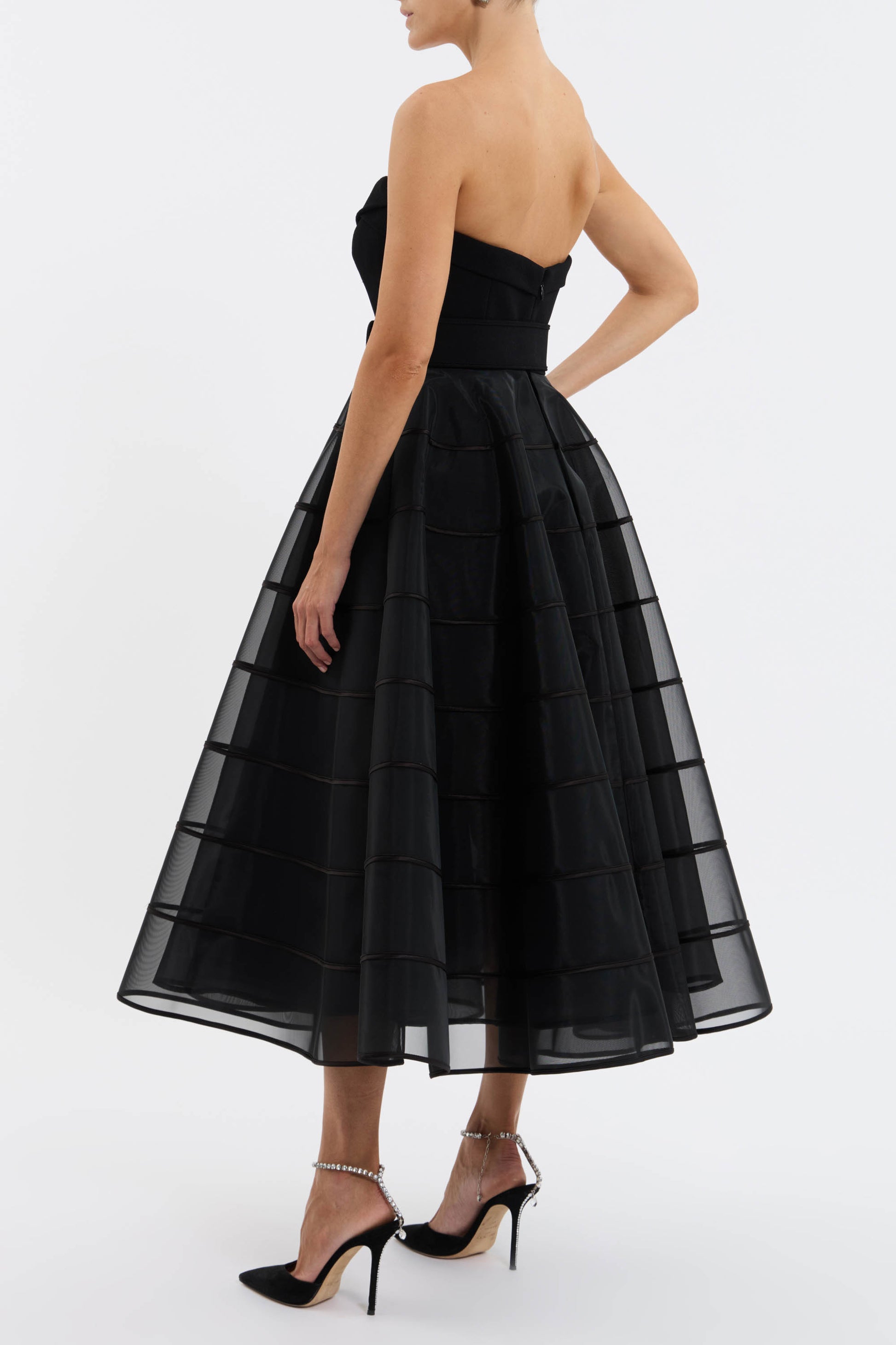 Marcella Strapless Midi Dress Rebecca Vallance Marcella Strapless Midi Dress Rebecca Vallance
