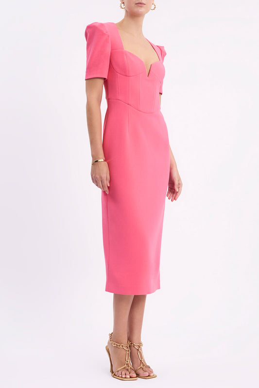 Marie Midi Dress Pink