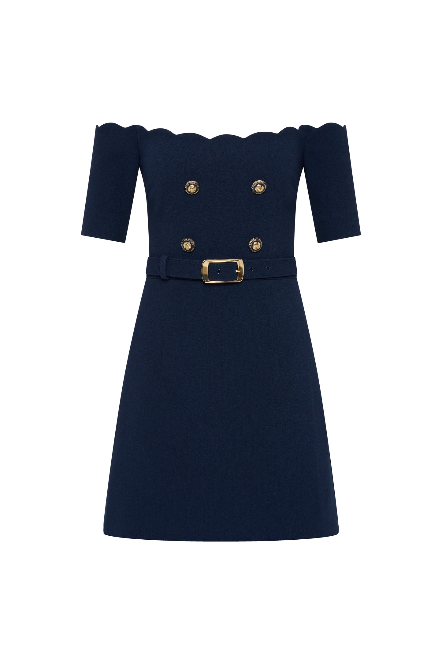 Marina Off The Shoulder Mini Dress Navy Size 6 Marina Off The Shoulder Mini Dress Navy Size 6