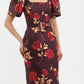 Melora Short Sleeve Midi Dress