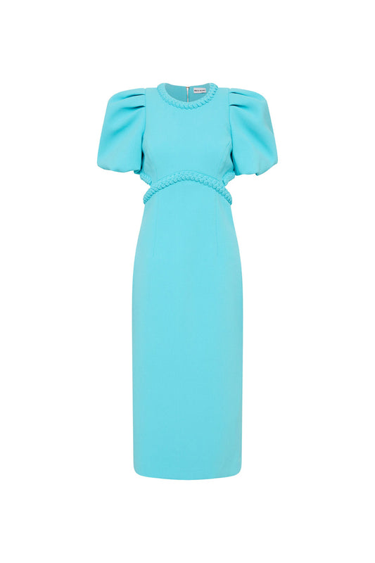 Michelle Puff Sleeve Midi Dress