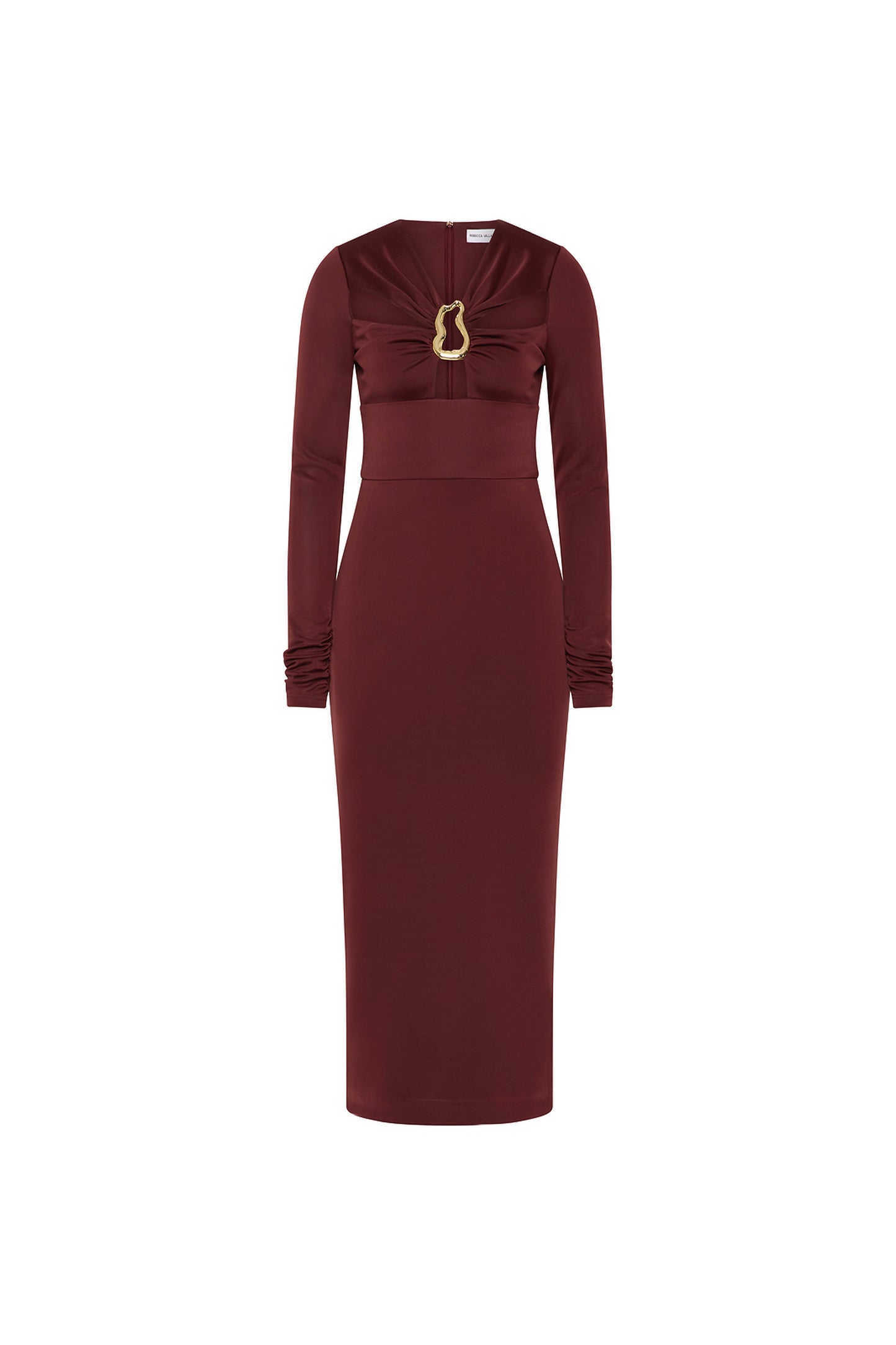rebecca vallance burgundy dress Red Gowns