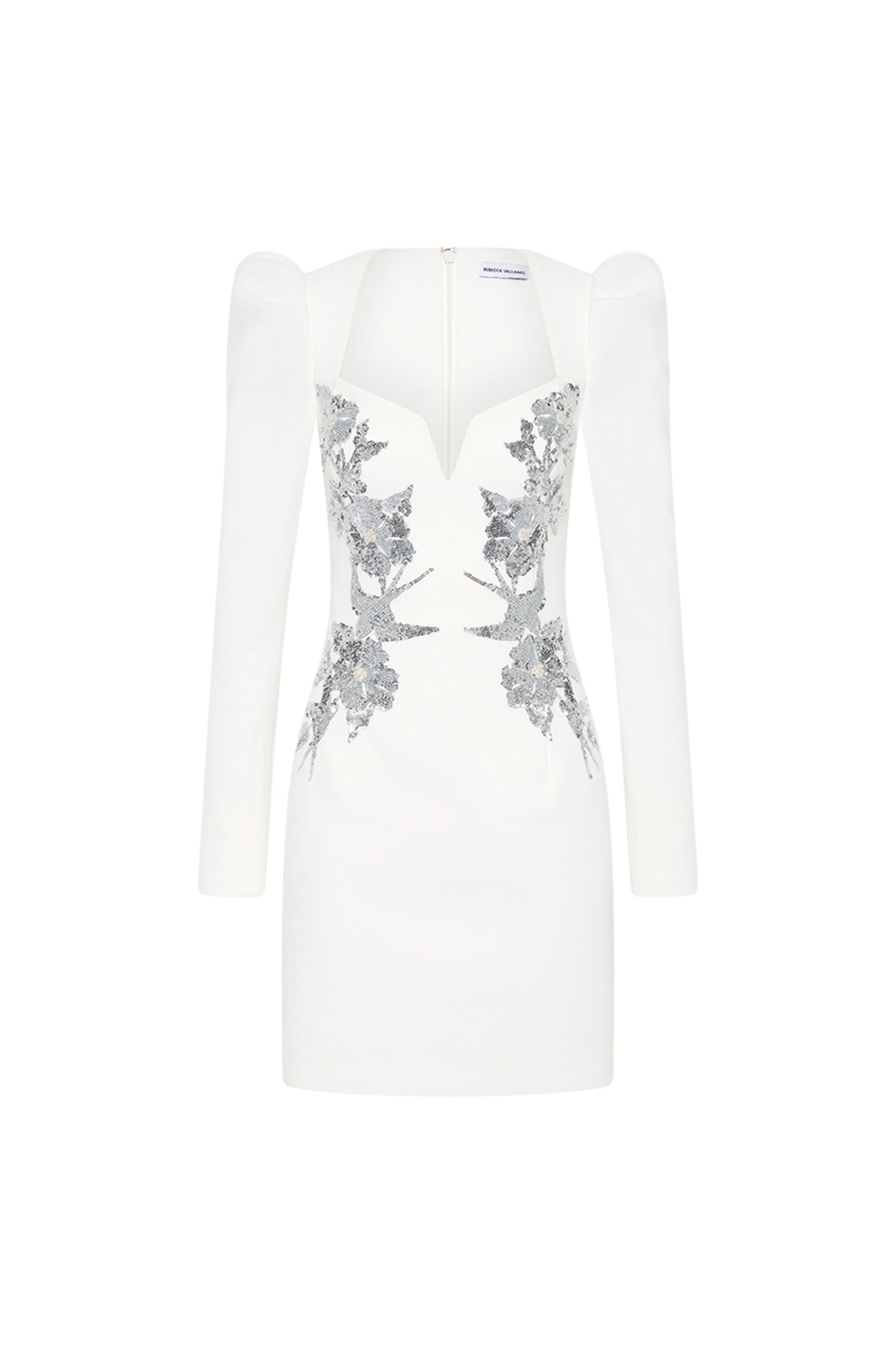 Monroe Long Sleeve Mini Dress Ivory – Rebecca Vallance Monroe Long Sleeve Mini Dress Ivory – Rebecca Vallance