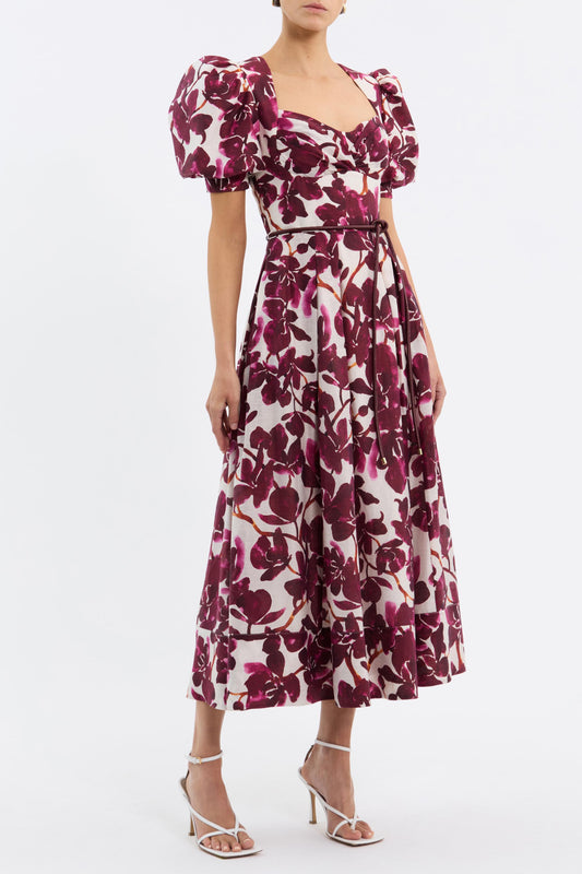 NERISSA+S-S+MIDI+_2501-1929+_RED+ORCHID+VINES+PRINT+_FRONT1_1