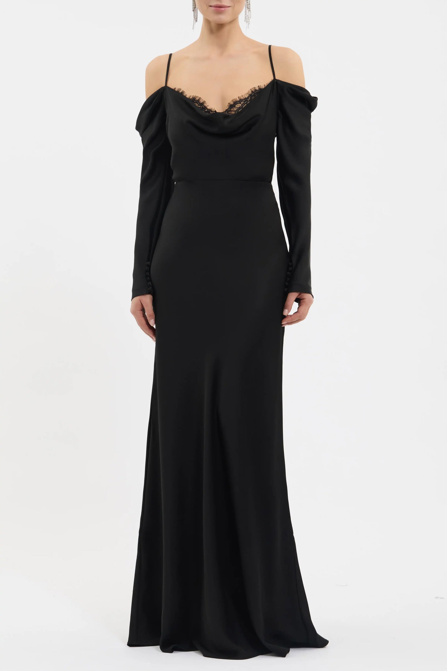 Noire Long Sleeve Gown