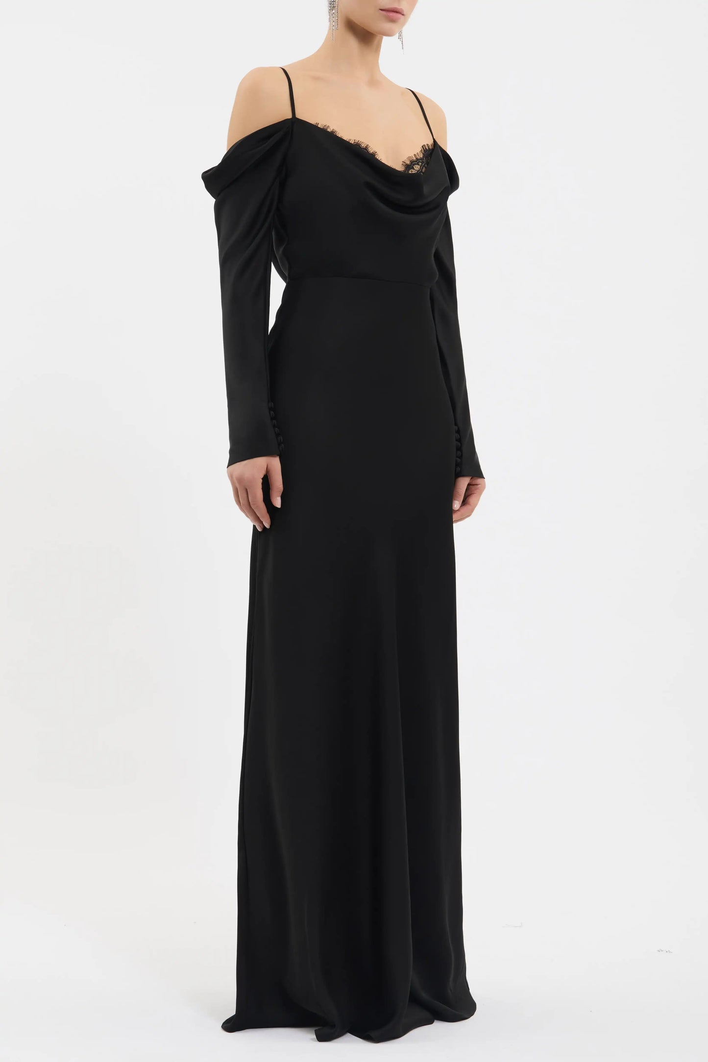 Noire Long Sleeve Gown