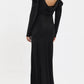 Noire Long Sleeve Gown
