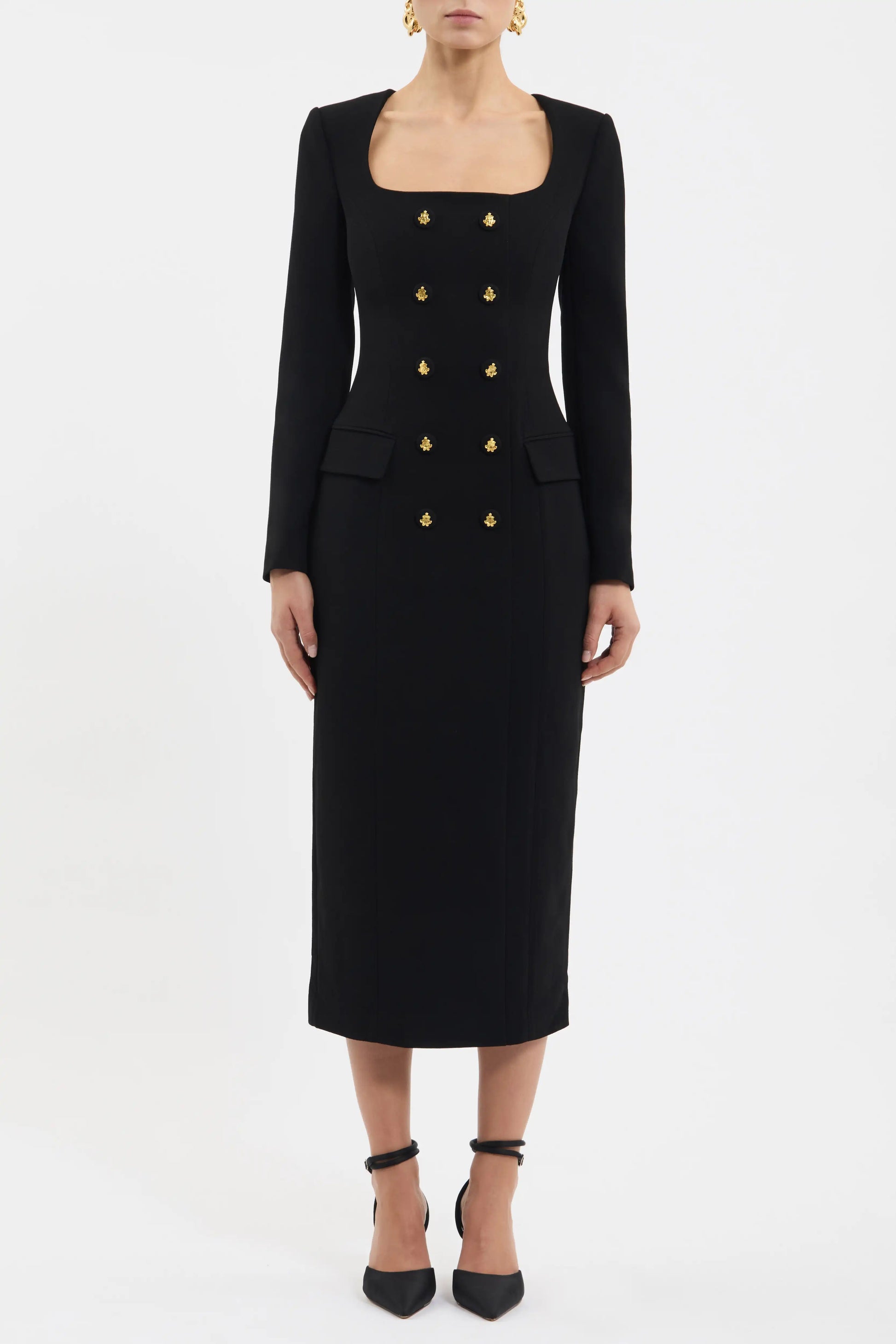Odilia Long Sleeve Midi Dress – Rebecca Vallance