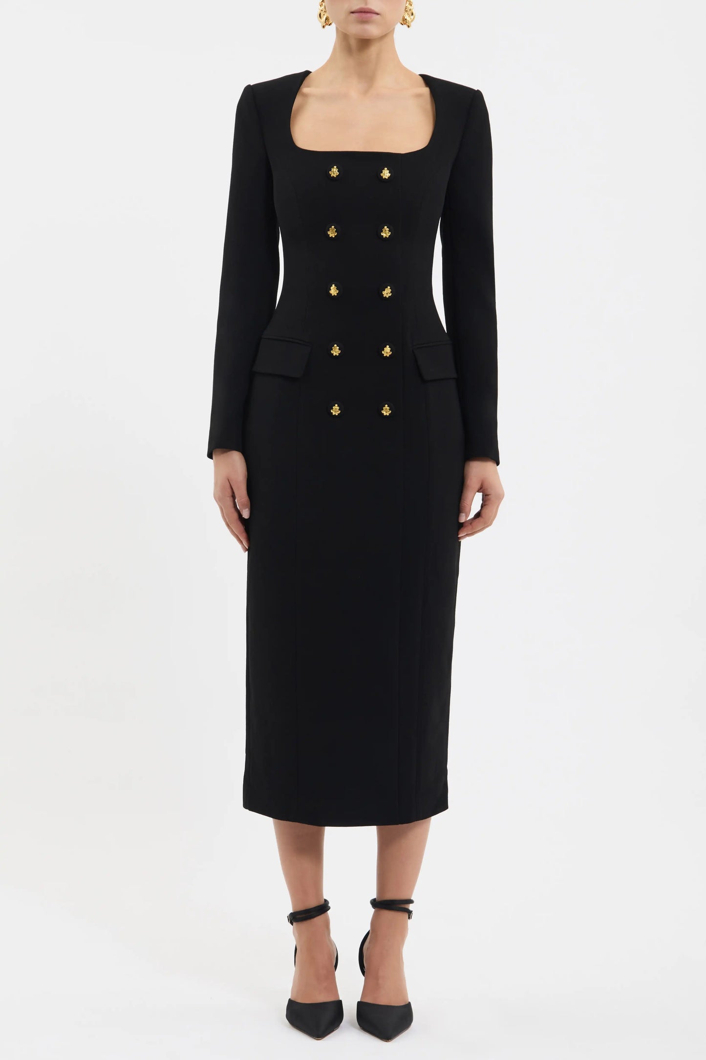 Odilia Long Sleeve Midi Dress