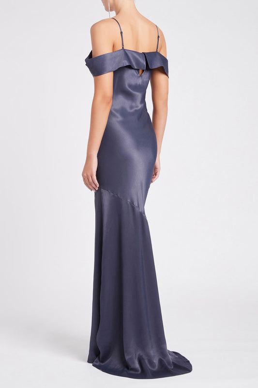 Olivia Slip Gown Navy