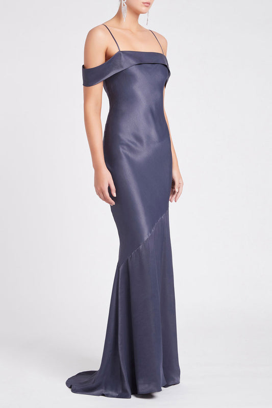 Olivia Slip Gown Navy