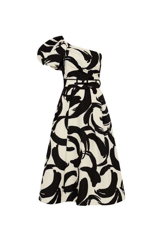 Pompidou One Shoulder Midi Dress