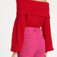 Quinn Knit Top Red