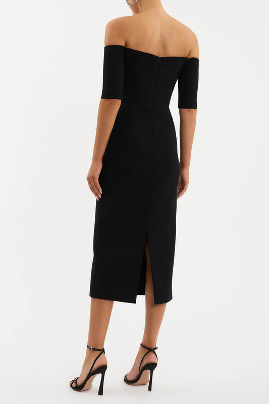 Rhosen Off The Shoulder Midi Dress