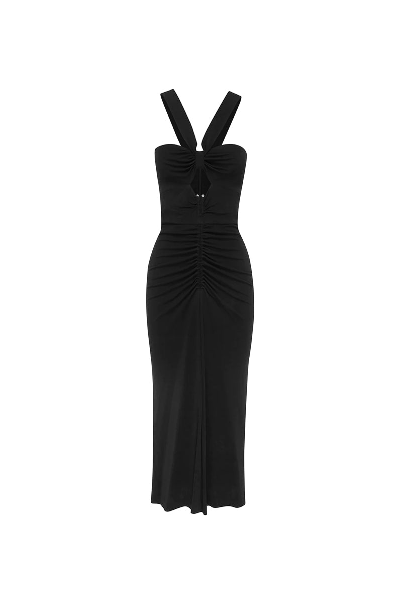 Riccardo Midi Dress Black